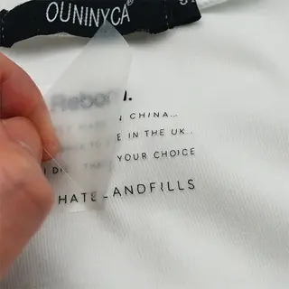 Custom Iron On Heat Transfer Clothing Care Label